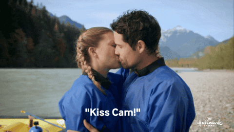 Cindy Busby Kiss Cam GIF by Hallmark Channel