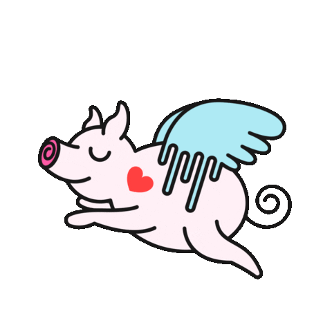 Cute Pig Sticker by daniflowersbakery
