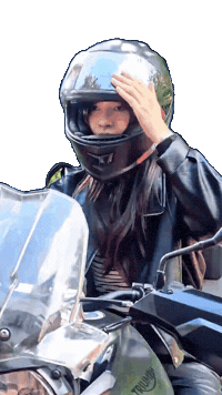 Couple Motorcycle Sticker
