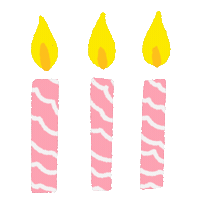 Pink Birthday Sticker