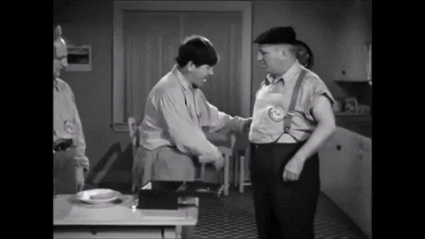 HorrorUnearthed giphyupload the three stooges curly howard moe howard GIF