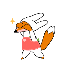 foxbrush_ what fox surprise sparkle Sticker