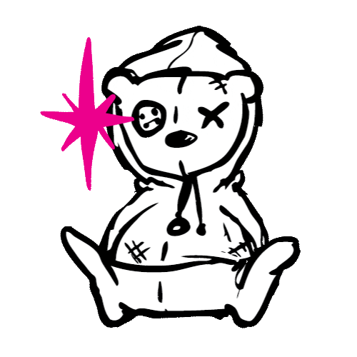 Teddy Bear Sticker by Tiny Rebel Brewery