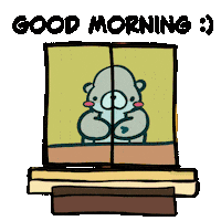 Happy Good Morning Sticker by Ottie and Otter