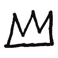 BasquiatKingPleasure basquiat jeanmichelbasquiat kingpleasurela kingpleasure Sticker