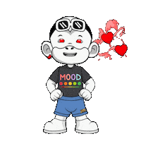 Mood White Monkey Sticker by Zhot