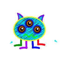 Halloween Monster Sticker by bini games