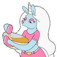 Dinner Kitchen Sticker by Glow The Unicorn