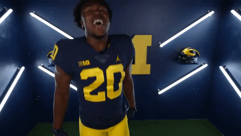 Go Blue College Football GIF by Michigan Athletics