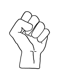 Black Power Illustration GIF