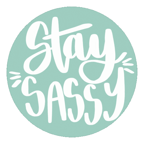 Sassy Typography Sticker