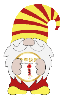 Chinese New Year Gnome Sticker