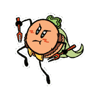 Burger Chibi Sticker