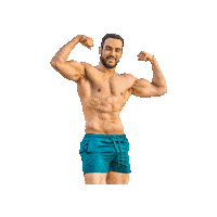 Muscles Flexing Sticker by Squat Fit