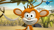 Monkey See Monkey Do Animation GIF by Mola TV Kids