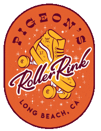 Long Beach Roller Skate Sticker by Pigeon's Roller Skate Shop
