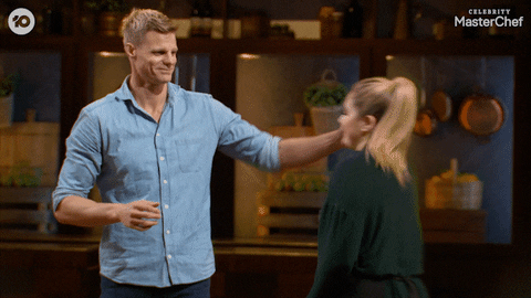 Celebrity Masterchef Hug GIF by MasterChefAU