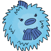 DioChama angry kawaii animal mad Sticker