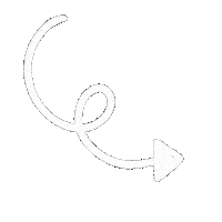 White Line Arrow Sticker