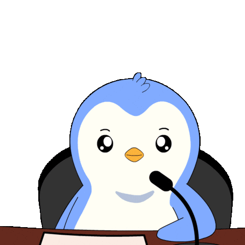 Penguin Testify Sticker by Pudgy Penguins