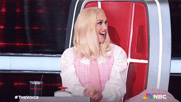 Excited Gwen Stefani GIF by The Voice