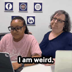 I Am Weird Social Media Manager GIF by Caryn Terradas