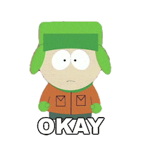 Kyle Broflovski Ok Sticker by South Park