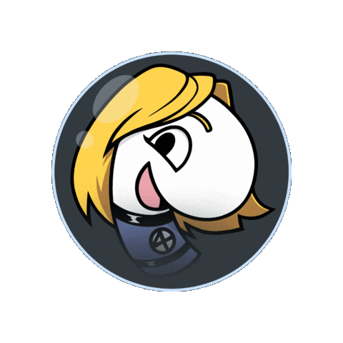 Invisible Woman Marvel Sticker by Paulberger