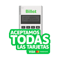 Billetdo visa republica dominicana Mastercard terminal Sticker
