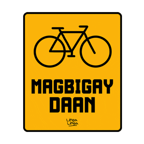 Bicycle Biker Sticker by Linya-Linya