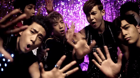 giphydvr kpop k-pop k pop hands up GIF