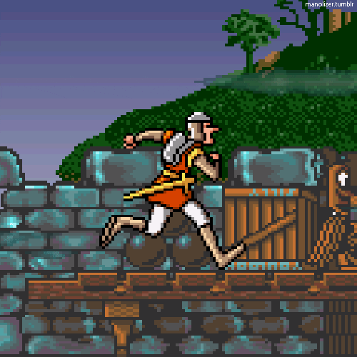 dragons lair pixel GIF