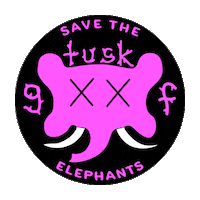 Gilligan_Faust sticker elephant gf elephants Sticker