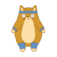 Cat Fitness Sticker by Share It Again