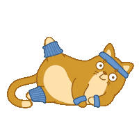 Cat Fitness Sticker by Share It Again