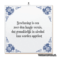Alcohol Humor Sticker by Tegelspreuken.nl