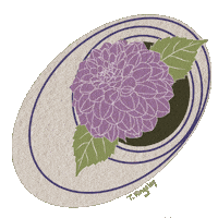 thealphabetj garden flower garden thealphabetj the alphabet journal Sticker