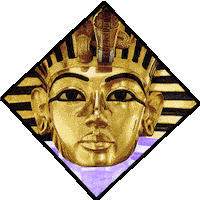 king tutankhamun wink Sticker