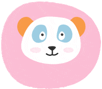 brunocabe pink sticker blue orange Sticker