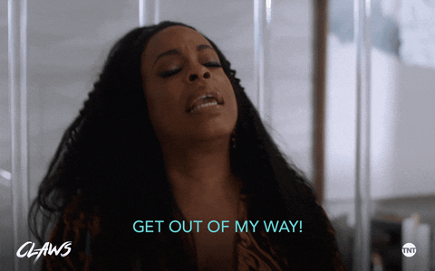 get out of my way gun GIF by ClawsTNT