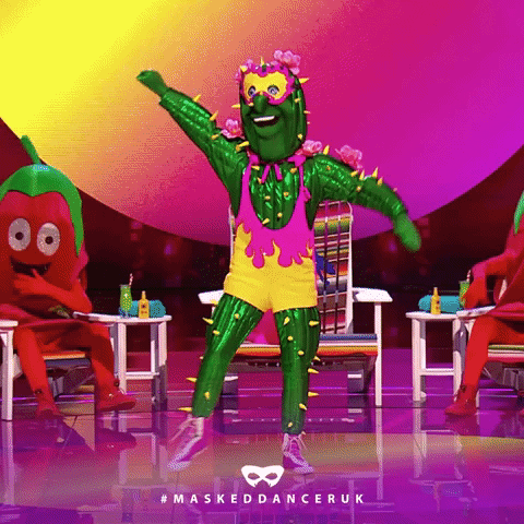 Dance Cactus GIF by The Masked Singer UK & The Masked Dancer UK