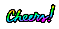Cheers Yes Sticker by megan lockhart