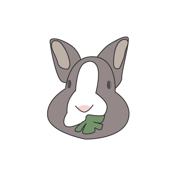 Bunny Monkey Sticker by RRAYYME