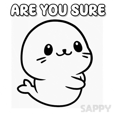Point Are You Sure GIF by Sappy Seals