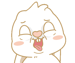Bunny 翻白眼 Sticker by EVANS艾特兔