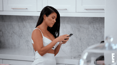 Keeping Up With The Kardashians Phone GIF by E!