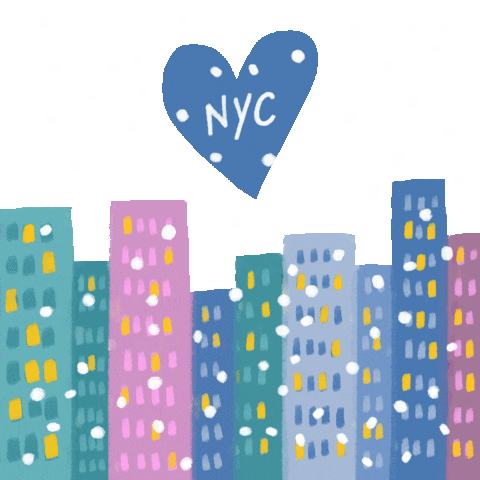 New York Snow Sticker