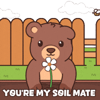 Teddy Bear Flower GIF by BEARISH
