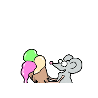 Happy Ice Cream Sticker