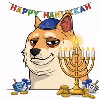 Jewish Hanukkah GIF by Doge Pound